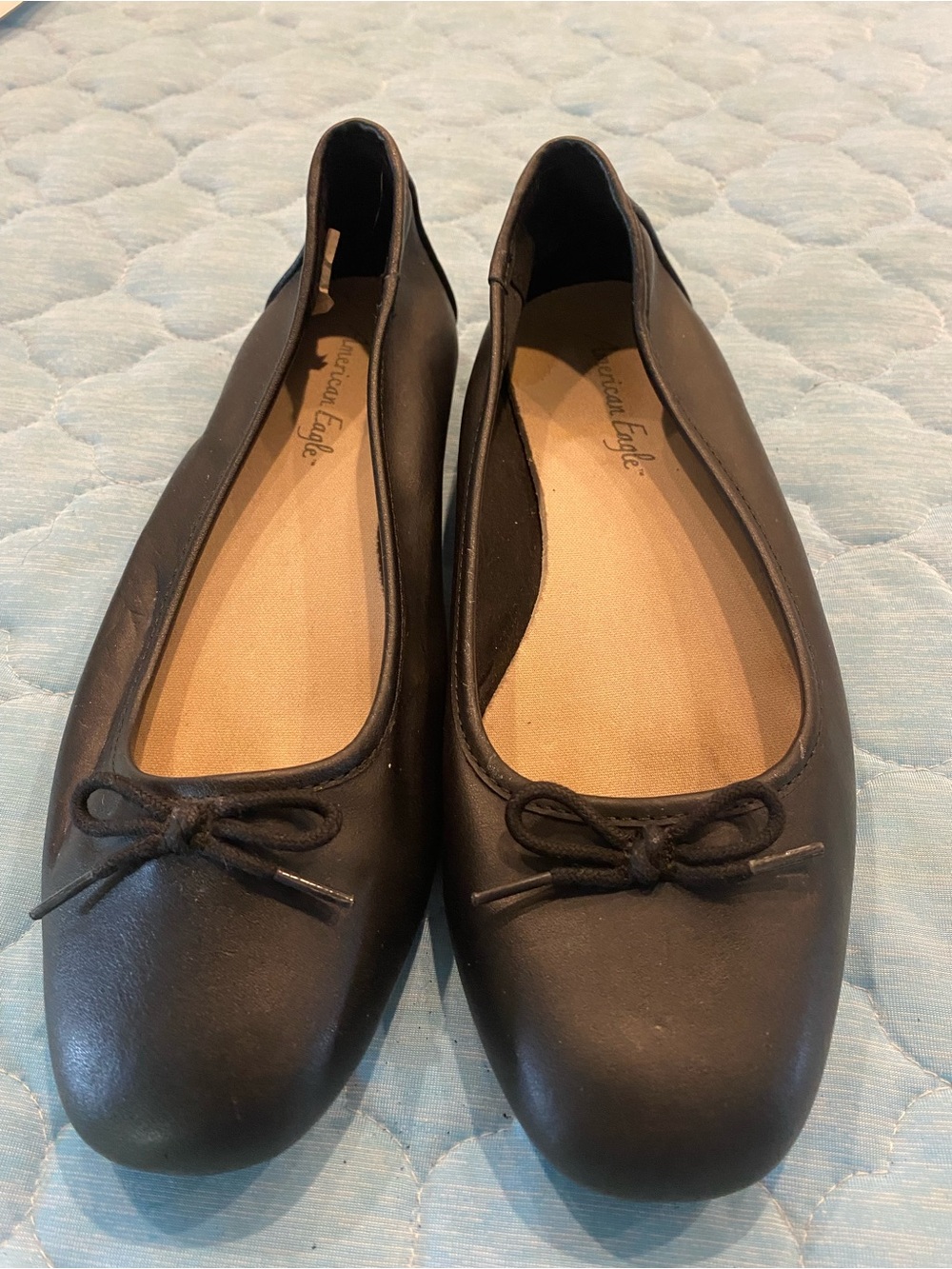 American Eagle Outfitters Black Women's Bow Ballet Flats